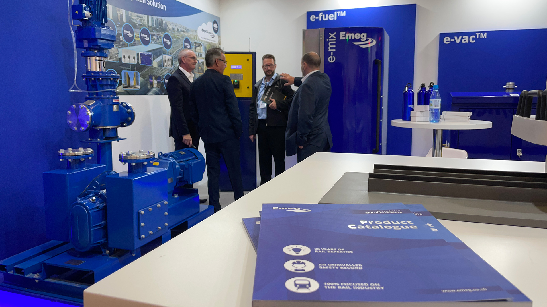 Emeg stand at InnoTrans 2022 in Berlin 2