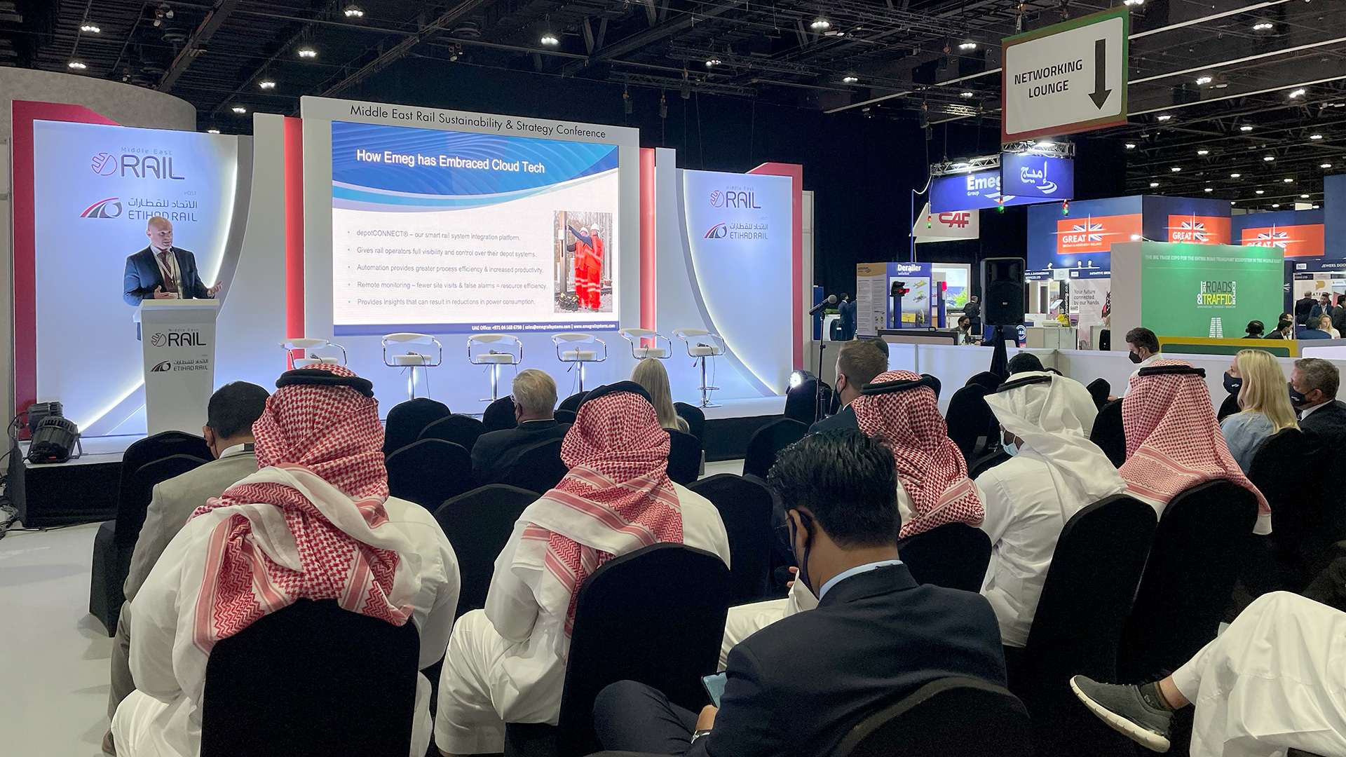 Conference speaking slot at Middle East Rail 2022 in Abu Dhabi 2