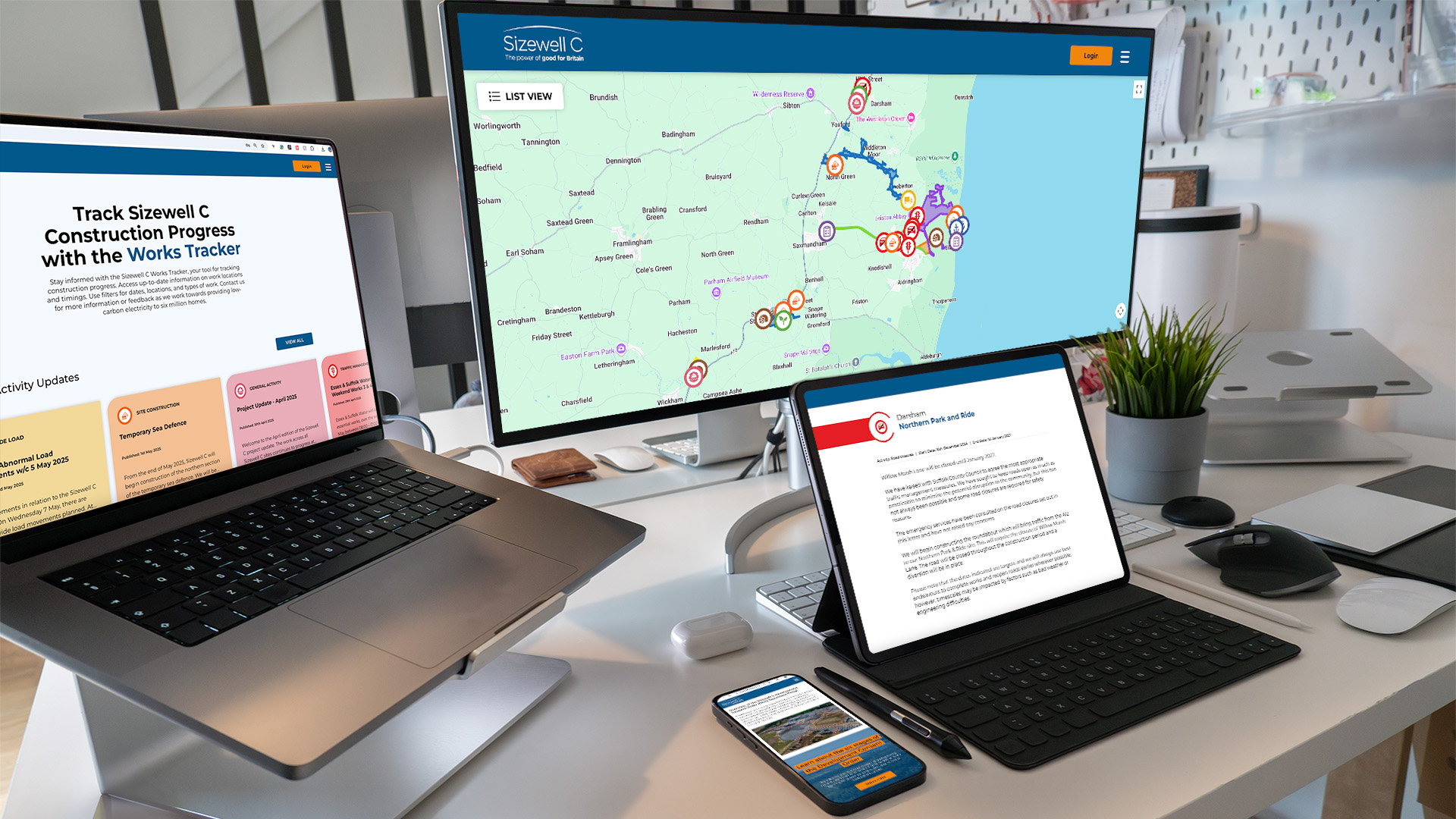 Sizewell C community relations websites banner