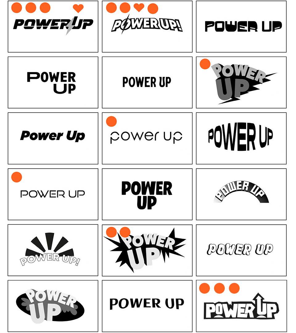 Young SZC Power Up logo concepts